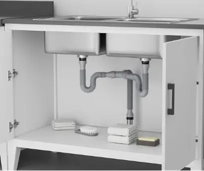 how to install kitchen sink plumbing​