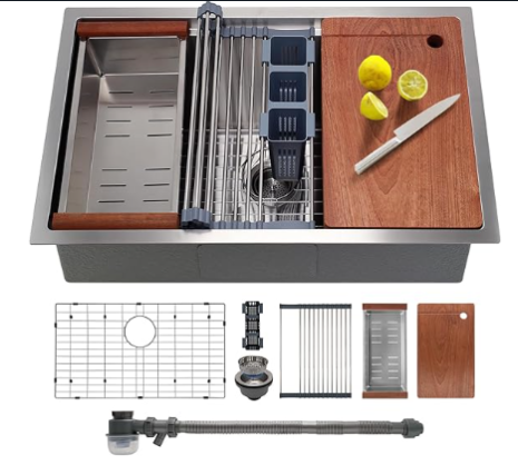 how to install a kitchen sink drain