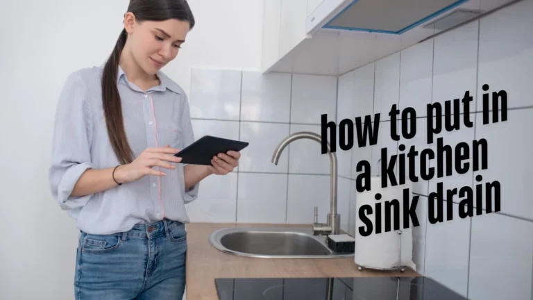 how to put in a kitchen sink drain​